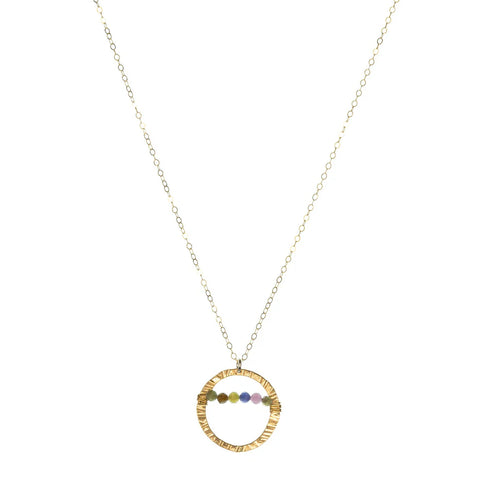 Laura J Sapphire Serenity Pendant Necklace