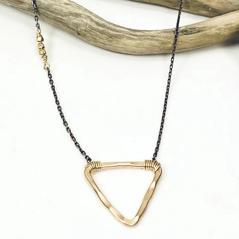 Laura J Karma Triangle Necklace