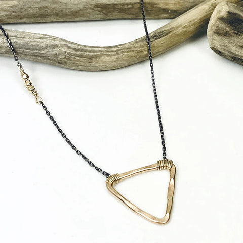 Laura J Karma Triangle Necklace