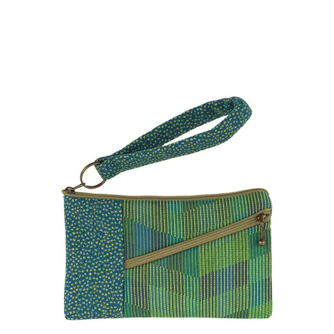 Maruca Beetle Wristlet Chevron Green