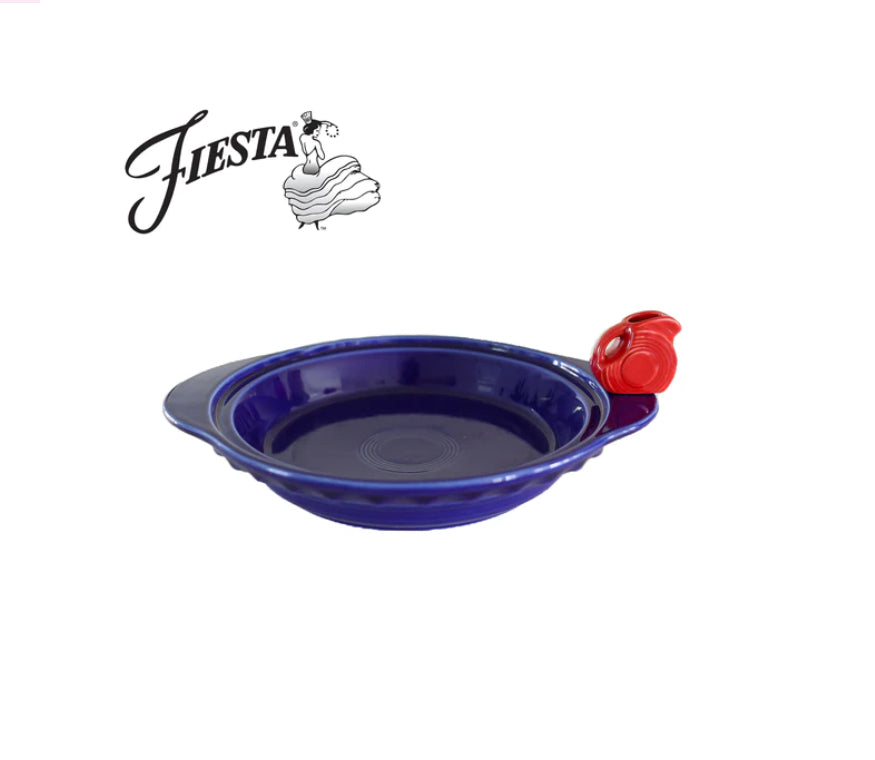 Nora Fleming Fiesta Pie Baker with Disk Pitcher Mini