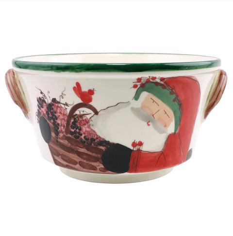 Vietri Old St. Nick Celebration Bucket with Grapes