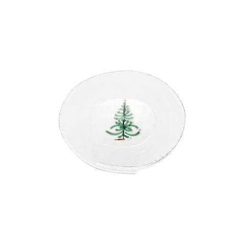 Vietri Lastra Holiday Small Oval Bowl