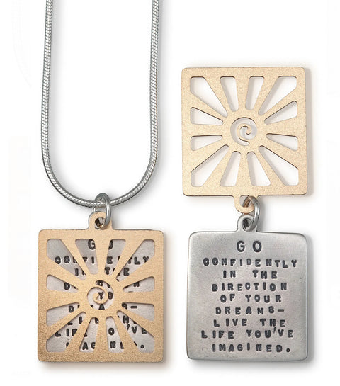 Kathy Bransfield “Thoreau Sun” Necklace