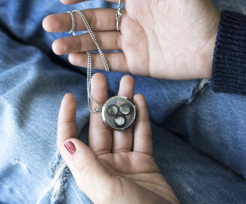 Moonglow Family Locket Necklace