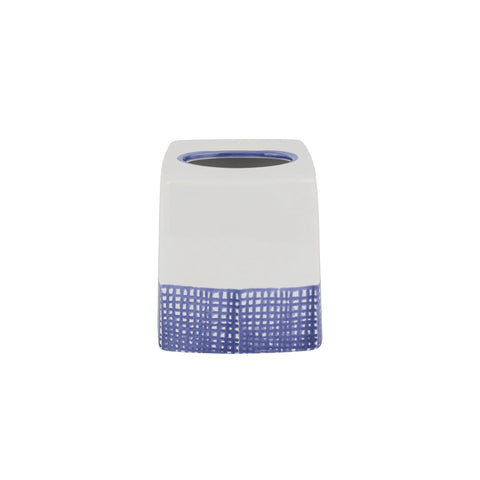 Vietri Santorini Stripe Tissue Box Cover