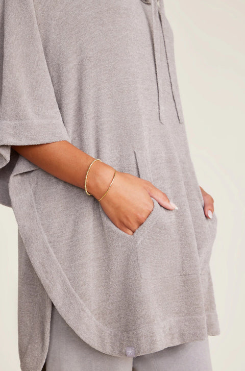 BareFoot Dreams Cozychic Ultra Lite Nickle Weekend Poncho