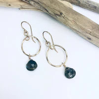 Laura J Labradorite Swirl Earrings