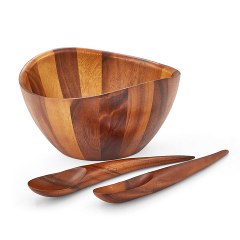 Nambe’ Harmony 3 Piece Salad Set