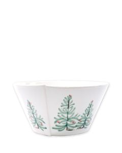 Vietri Lastra Holiday Meduim Stacking Serving Bowl