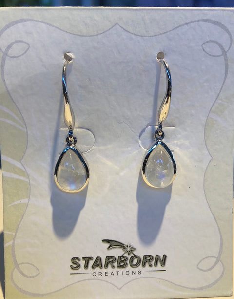 Sterling Silver Moonstone Earrings
