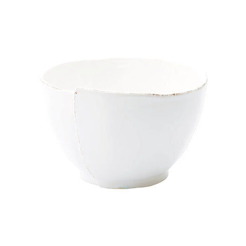 Vietri White Lastra Four Piece Serving Bowls Set