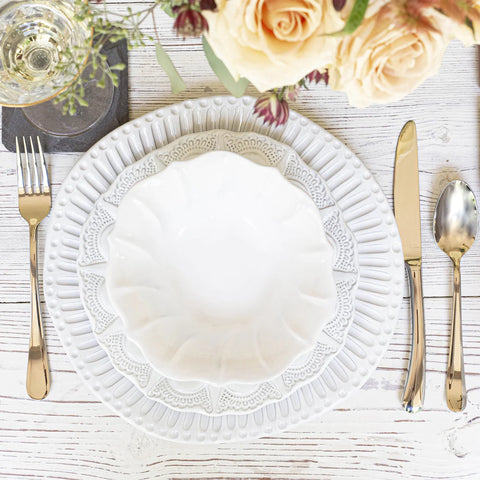 Vietri Incanto Lace Salad Plate