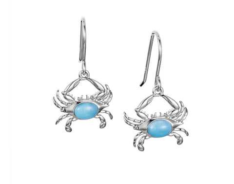 Alamea Larimar Crab Hook Earrings