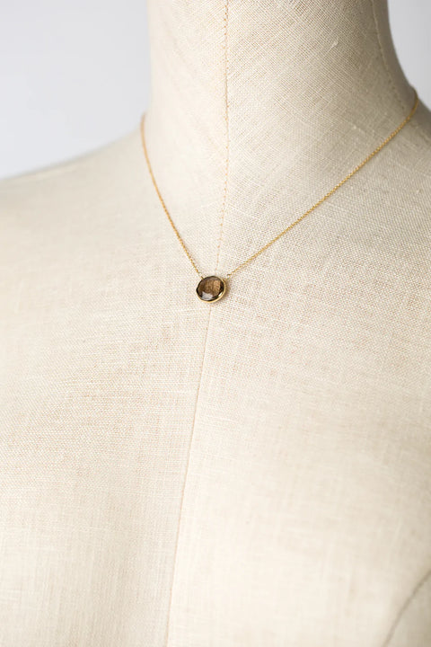 Anne Vaughan Favorites 16.5-18.5” Smoky Quartz Focal Necklace