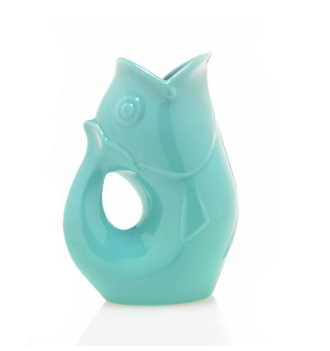 GurglePot Gurgling Fish Water Pitcher Aqua