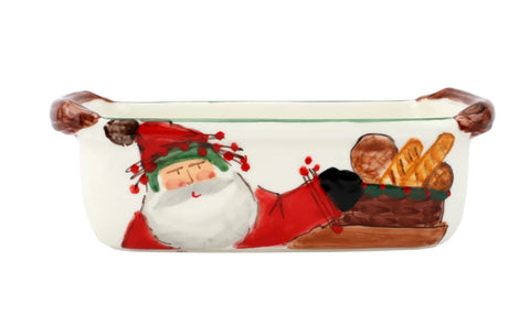 Vietri Old St. Nick Loaf Pan