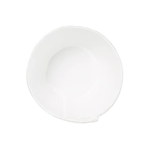 Vietri White Lastra Medium Stacking Serving Bowl