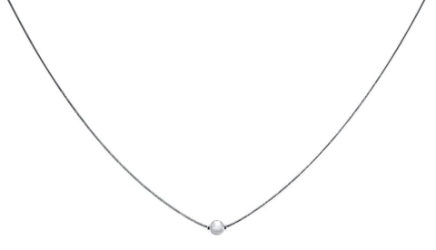 Cape Cod Sterling Silver Necklace with Silver Bead