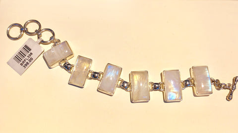 Sterling Silver Moonstone Bracelet