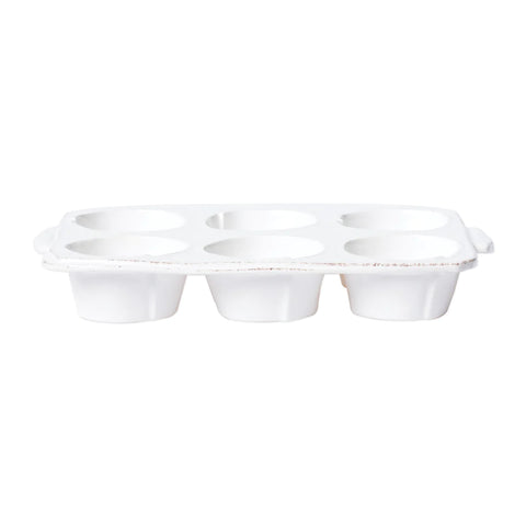 Vietri White Lastra Muffin