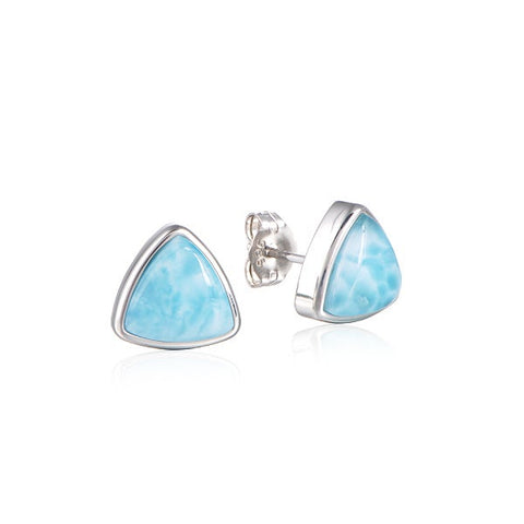 Alamea Larimar 10mm Post Earrings