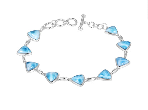 Alamea Larimar Reuleaux Triangle Bracelet