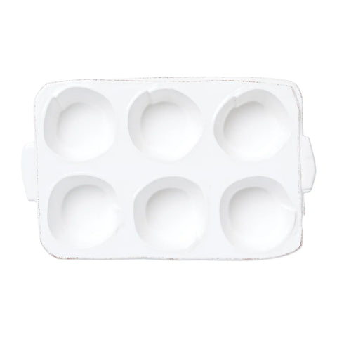 Vietri White Lastra Muffin