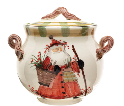 VIETRI OLD ST. NICK BISCOTTI JAR