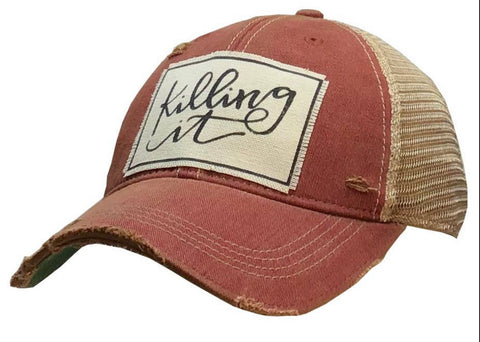 Vintage Trucker Baseball Hat “ Killing it “