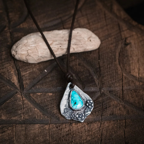 Island Cowgirl Wildwood Turquoise Necklace One of a Kind
