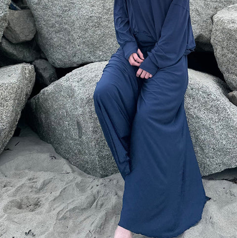 NEW Angelrox Palazzo Pants Tissue Navy