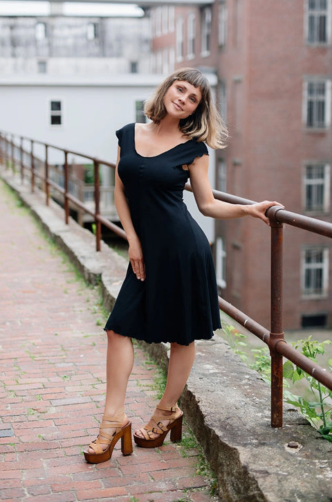 Angelrox Flare Dress Black