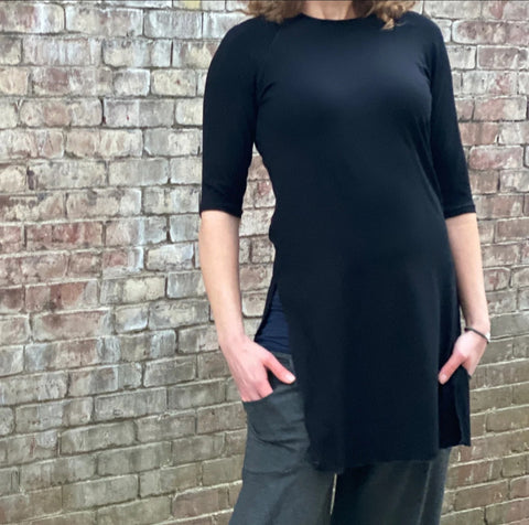 Angelrox Global Side Slit Tunic Black