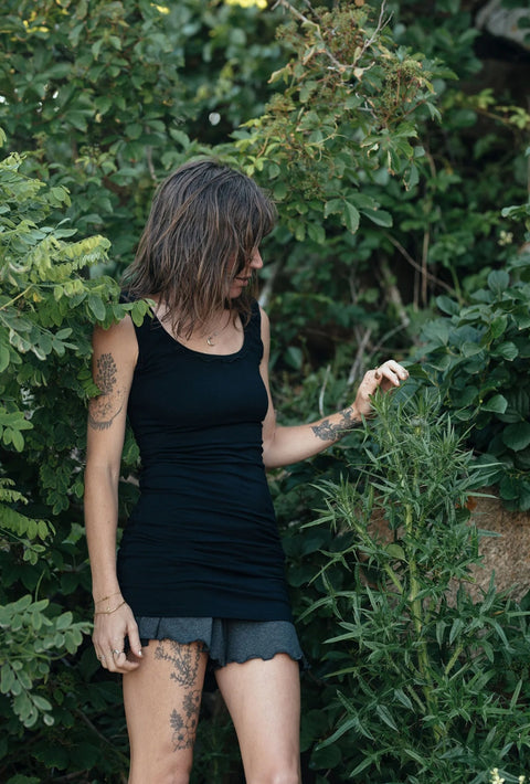 Angelrox Wifey Tank Mini Dress Black