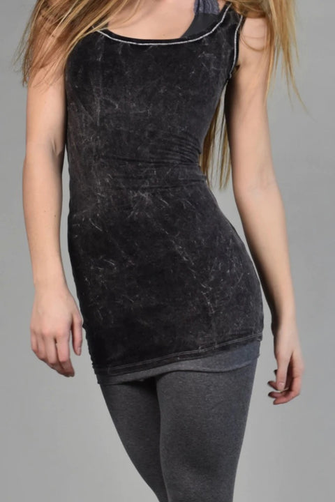 Angelrox Wifey Tank Mini Dress Black