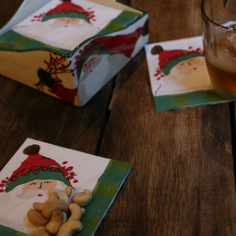 Vietri Old St. Nick Cocktail Napkins