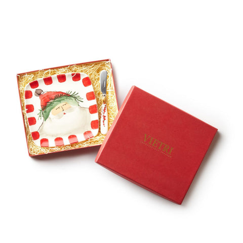 Vietri Old St. Nick Square Plate With Spreader
