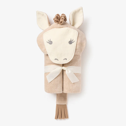 Elegant Baby Pony Hooded Bath Wrap