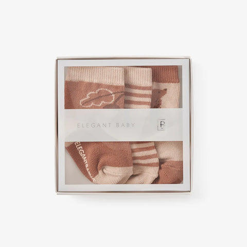 Elegant Baby Bear 3 Pack Set of Non Slip Socks