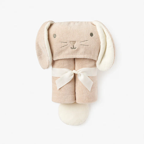 Elegant Baby Bunny Hooded Bath Wrap