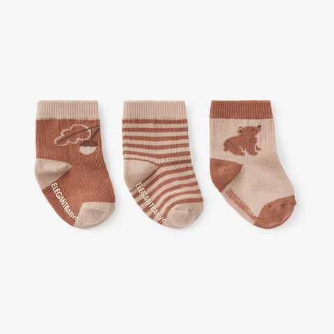 Elegant Baby Bear 3 Pack Set of Non Slip Socks