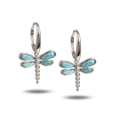Alamea Larimar Dragonfly Earrings