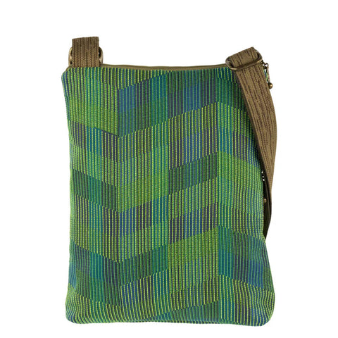 Maruca Pocket Bag - Chevron Green