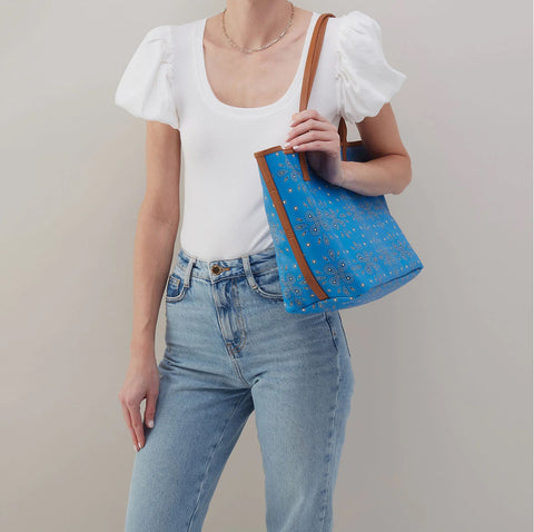 NEW Hobo ALL THAT TOTE Coated Canvas/Blue Journey Bandanna