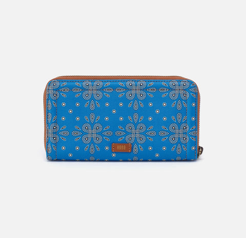 NEW Hobo SOMA Large Wallet - Blue Journey Bandanna