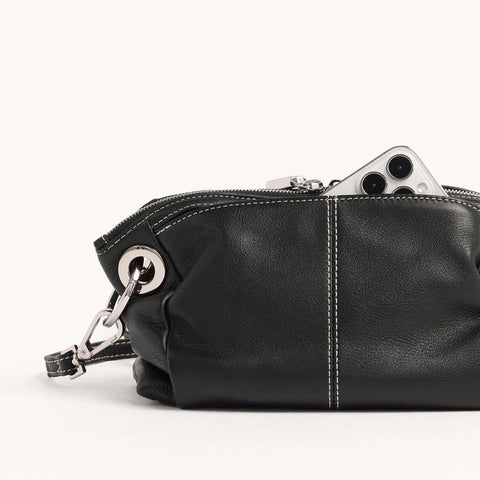 Hammitt Daniel Crossbody Clutch Tempo Black/Silver