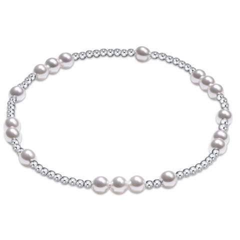enewton hope unwritten sterling 4mm bead bracelet - pearl