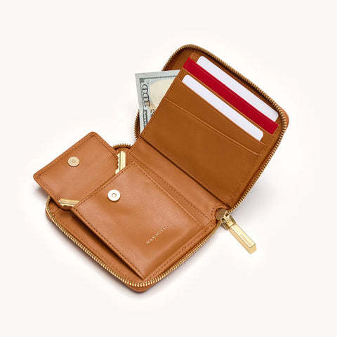 Hammitt 5 North Wallet Mosaic Denim/Brushed Gold