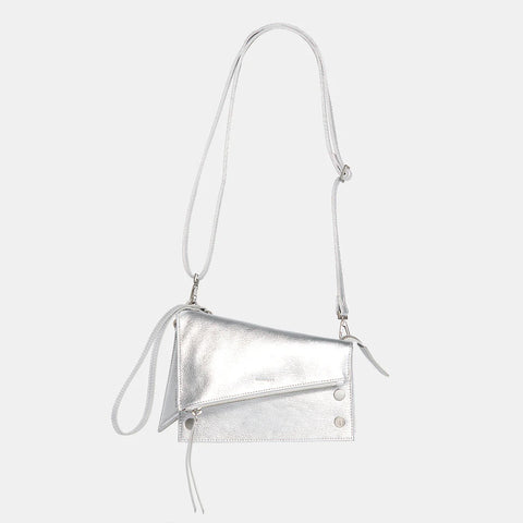 Hammitt Curtis Crossbody Clutch Sidewalk Silver/Brushed Silver